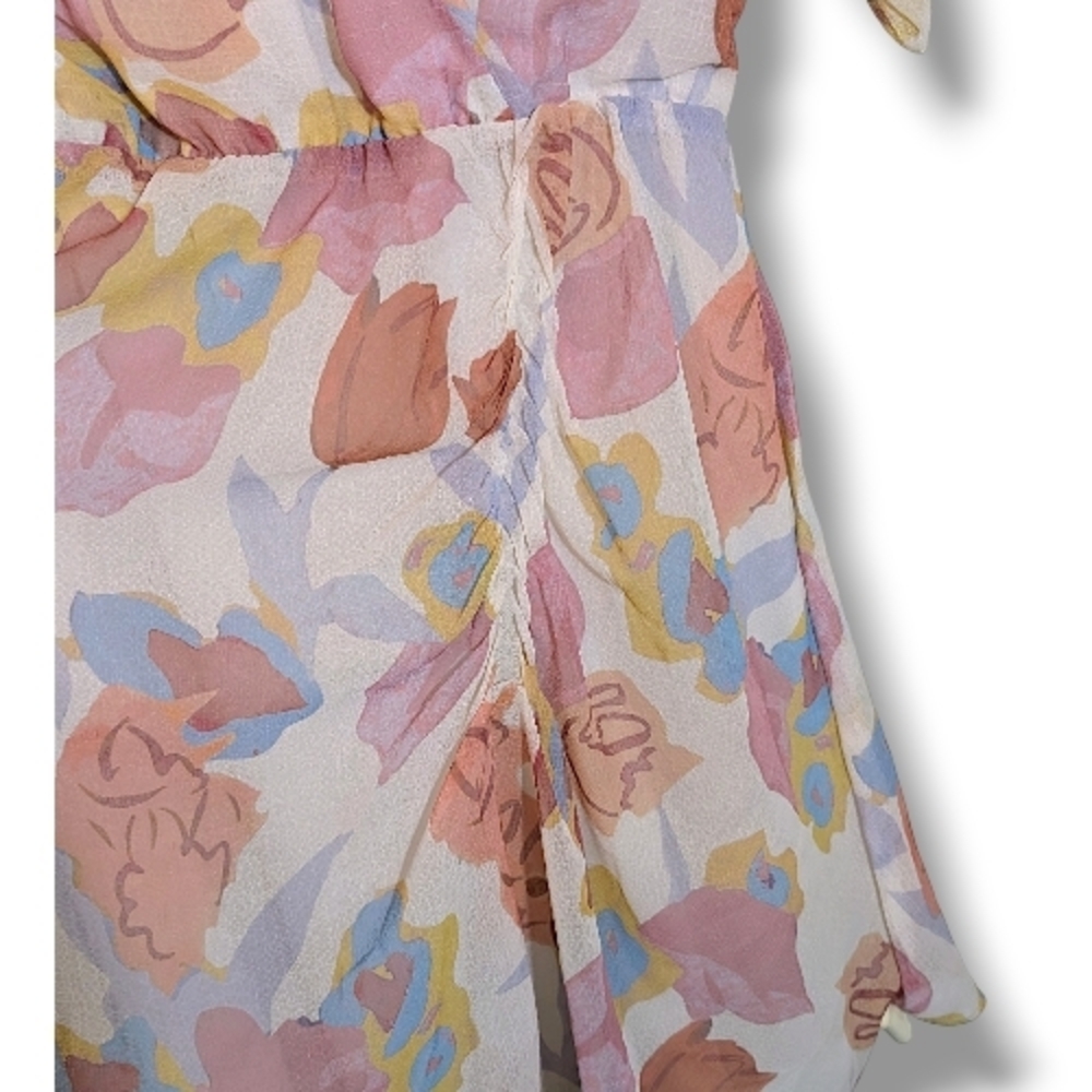New Ted Baker Juleah Ruched Sleeve Detail Floral Print Mini Dress NWT - Picture 10 of 12